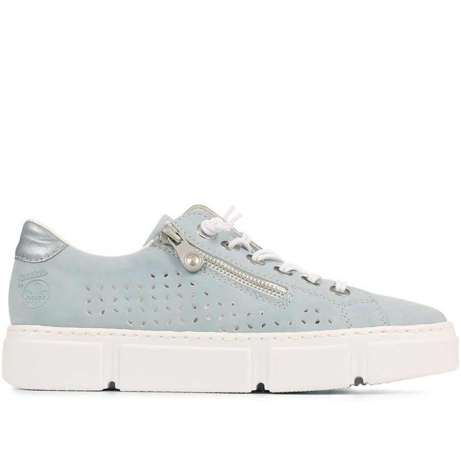 リーカーブルー通気性サマートレーナー.