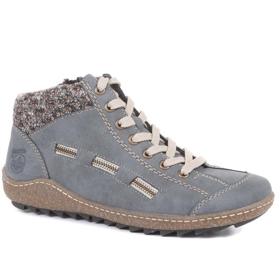 リーカー ブルー ジョエリー アンクル ブーツ