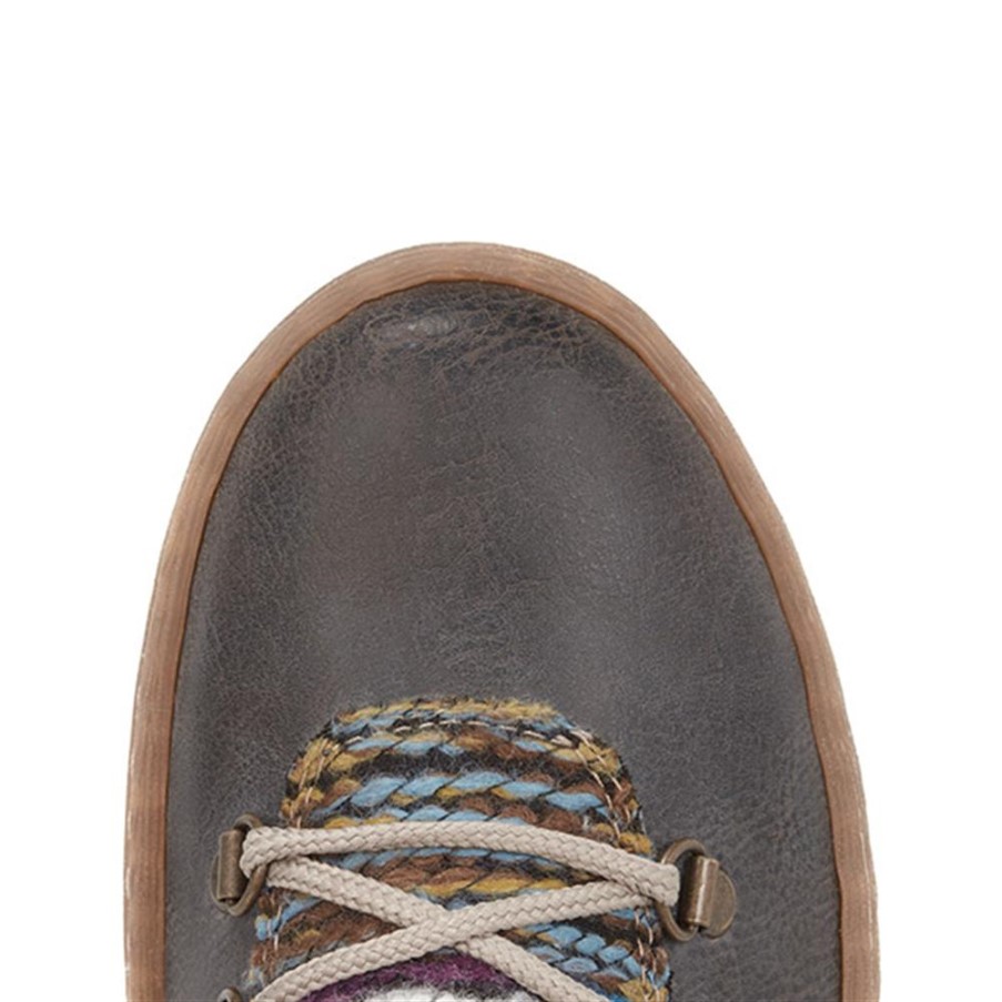 リーカーブルー レースアップ アンクルブーツ