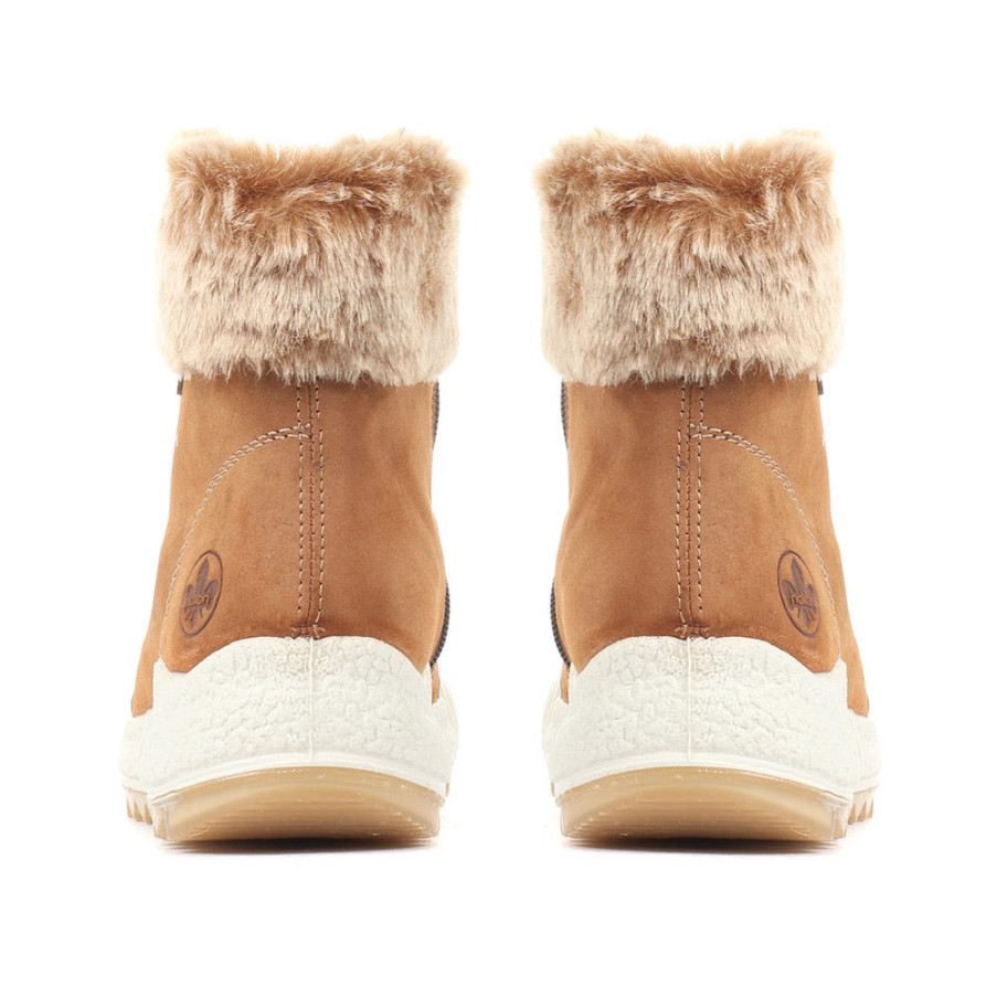 リーカー ブラウン マルチ レースアップ ハイカー ブーツ