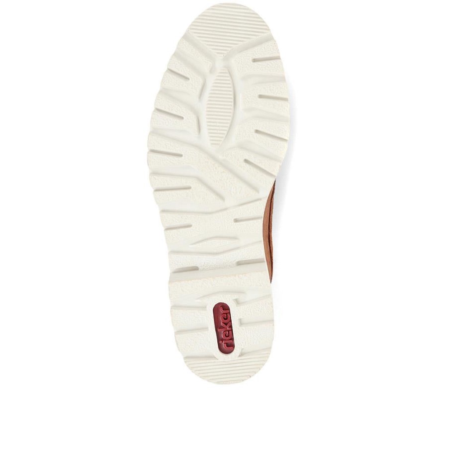 リーカー カジュアル バックル ローファー タン