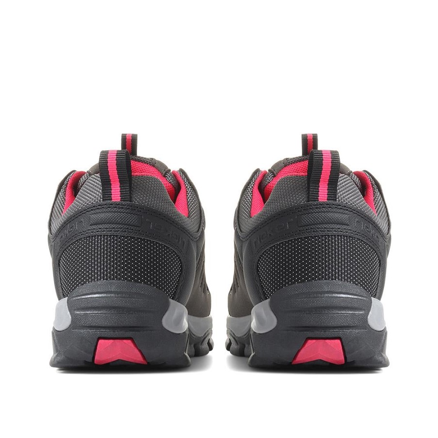 リーカー グレー ブラック ウォーター レジスタント ウォーキング シューズ