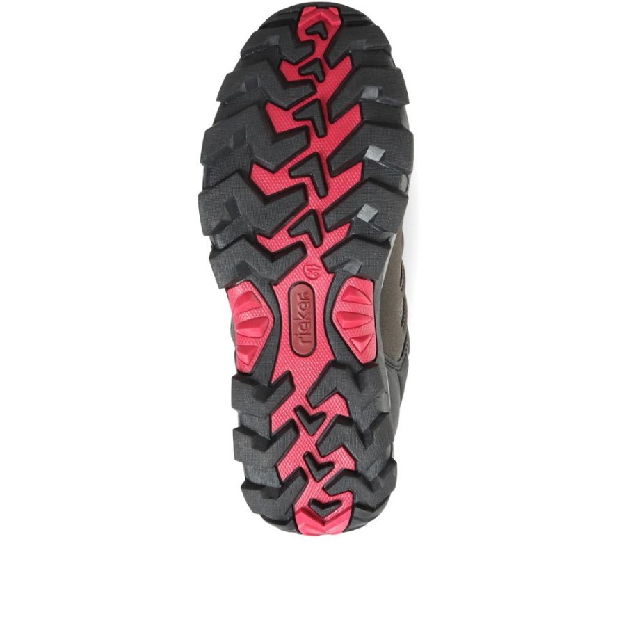 リーカー グレー ブラック ウォーター レジスタント ウォーキング シューズ