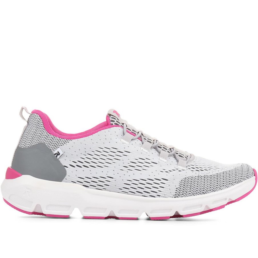 リーカー グレー マルチ R-エボリューション スリッポン スニーカー