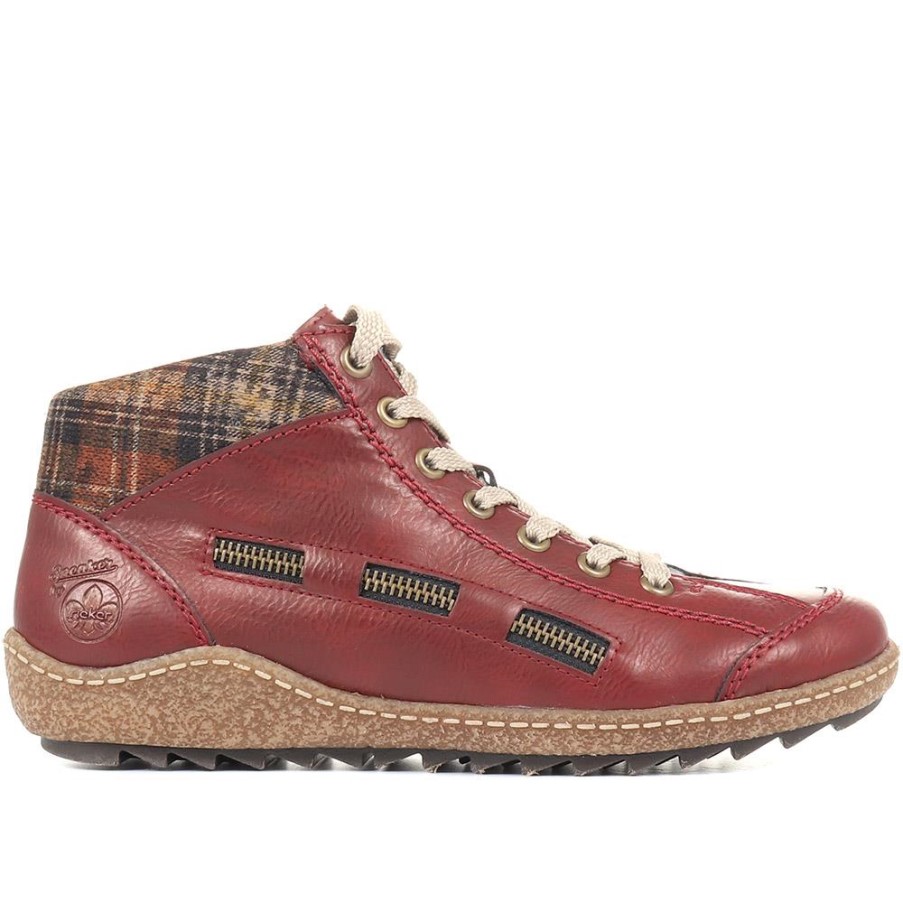 リーカー ジョエリー アンクル ブーツ バーガンディ