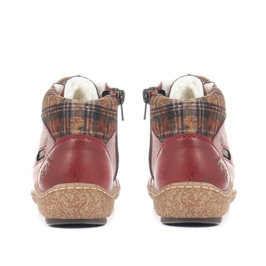 リーカー ジョエリー アンクル ブーツ バーガンディ