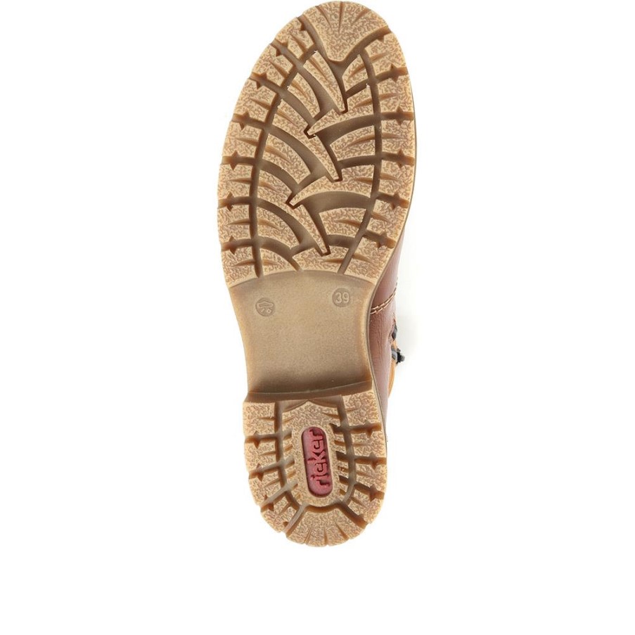 リーカー レースアップブーツ ブラウン