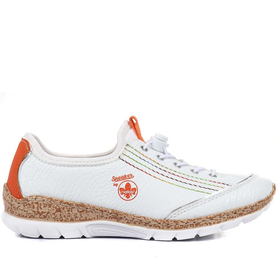 リーカー ショックアブソーバー スリップ オン トレーナー ホワイト