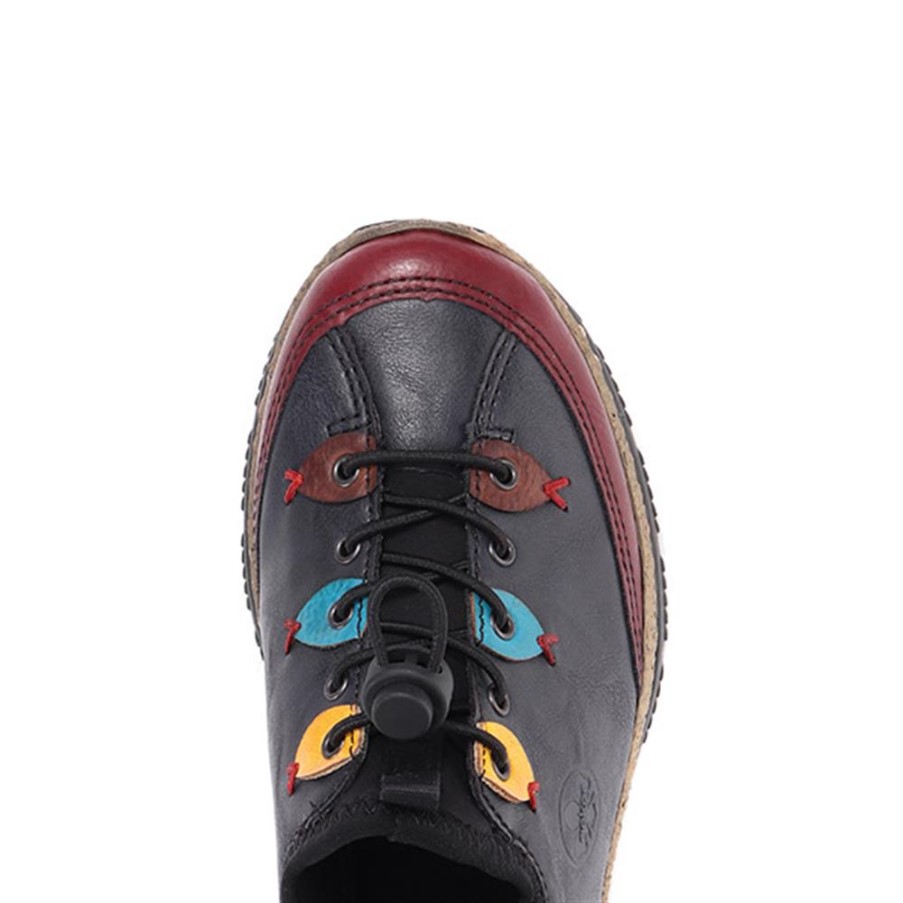 リーカー スリッポン カジュアルシューズ ネイビー コンビ