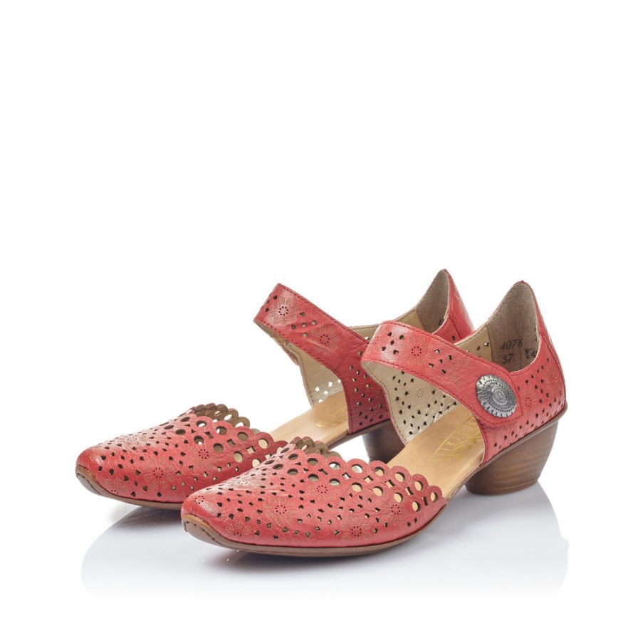 Rieker 43753 ミルジャムレッド