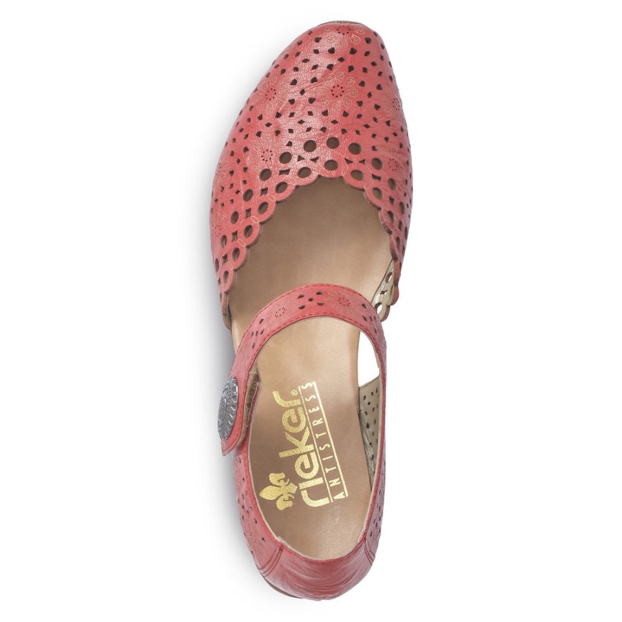 Rieker 43753 ミルジャムレッド