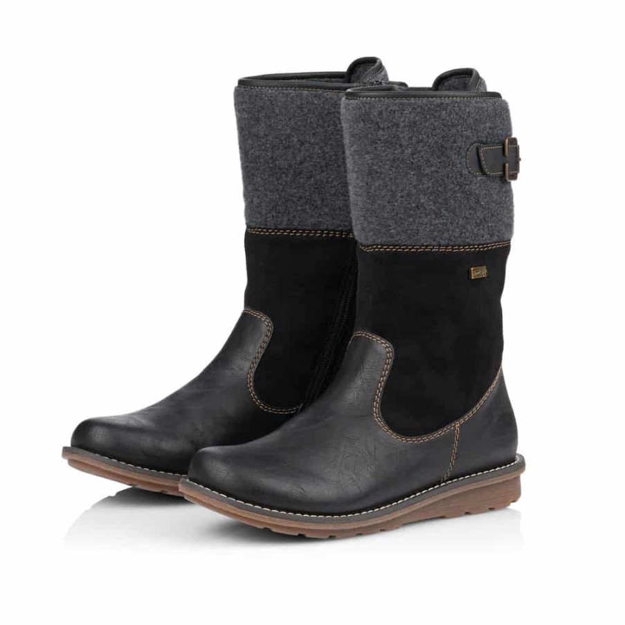 Rieker Remonte |r1075-02 ブラック